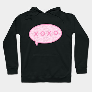 XOXO Aesthetic Speech Bubble Hoodie